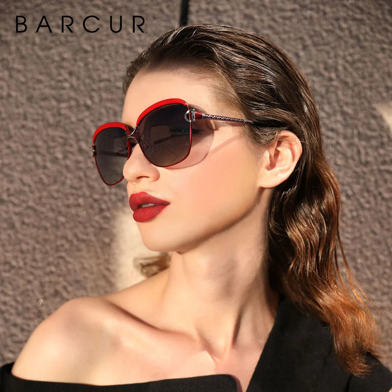 Sunglasses Gradient Lens Round Sunglasses Square Luxury Brand