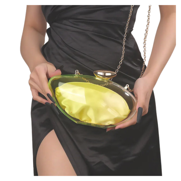 Bolso de hombro con cadena transparente para mujer, bandolera con forro VIP de lujo, a la moda, 2024 