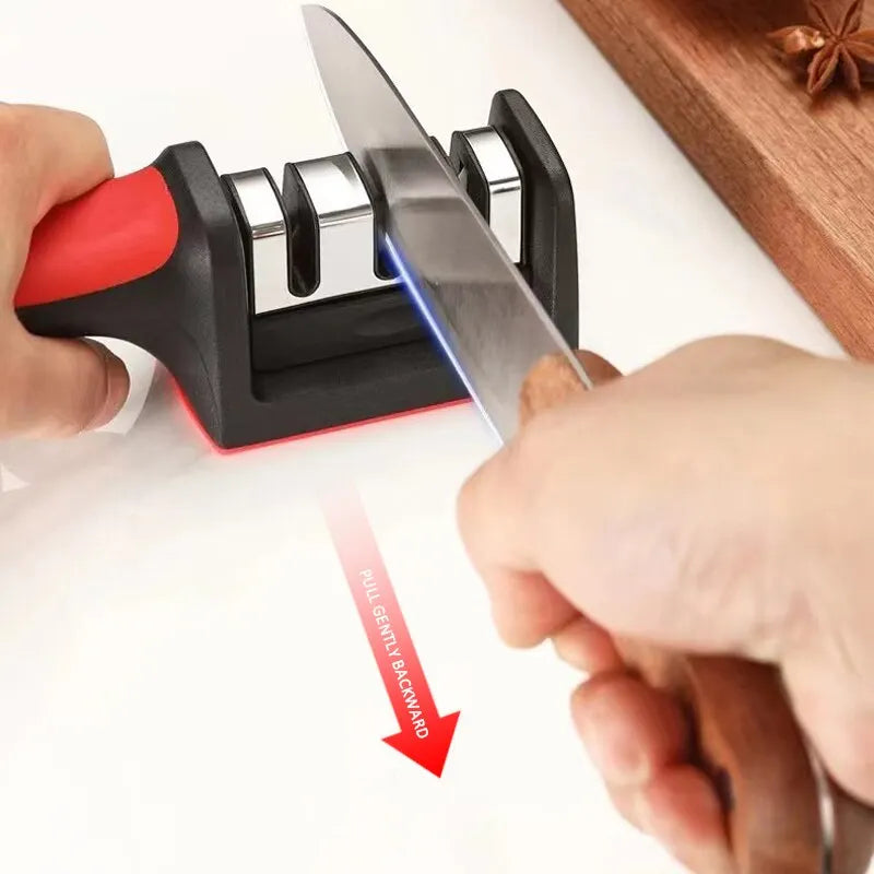 Portable Multifunctional Domestic Knife Sharpener.