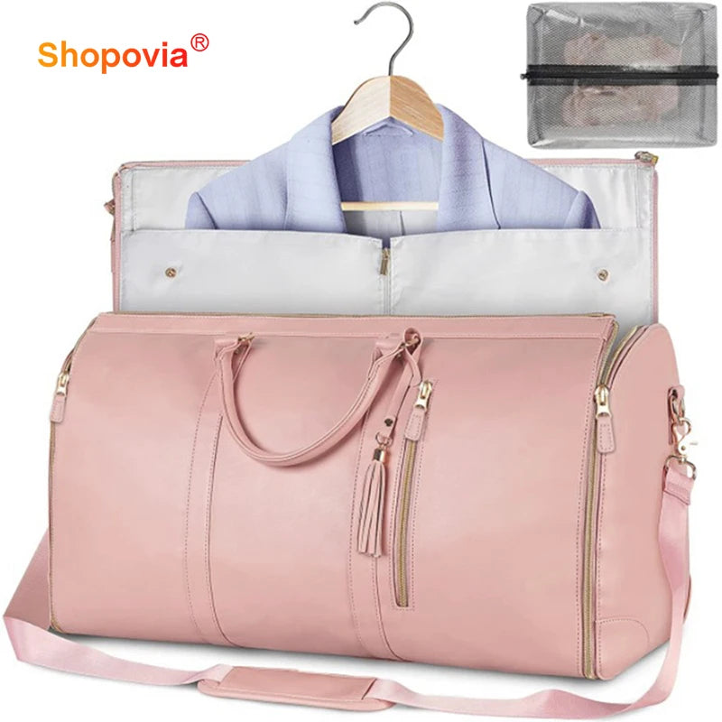 Travel in Style: Large Capacity Travel Bag for Women is multifunctional and has multiple compartments. 