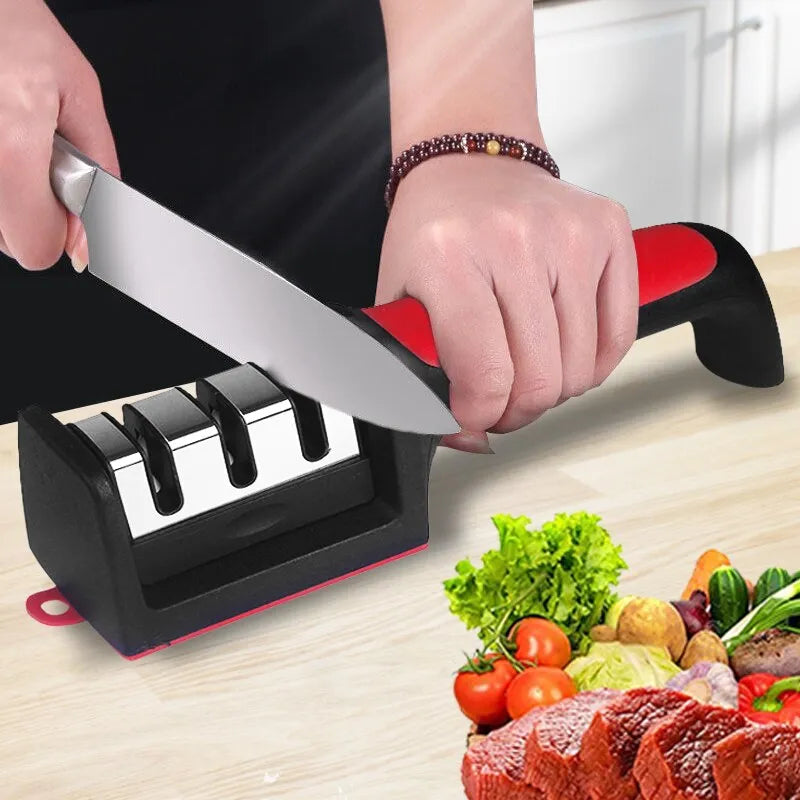 Portable Multifunctional Domestic Knife Sharpener.