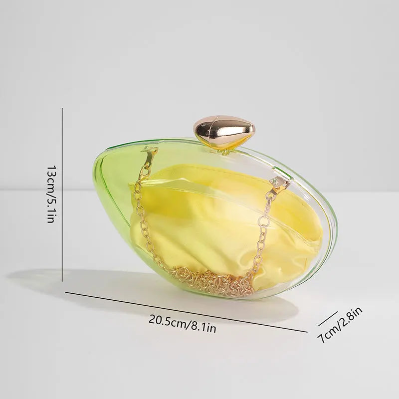 Bolso de hombro con cadena transparente para mujer, bandolera con forro VIP de lujo, a la moda, 2024 